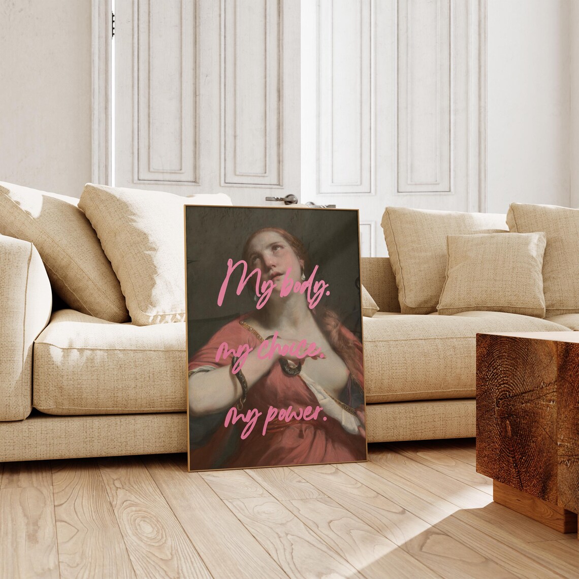 My Body My Choice Altered Art Print, Feminist Decor - Image 2