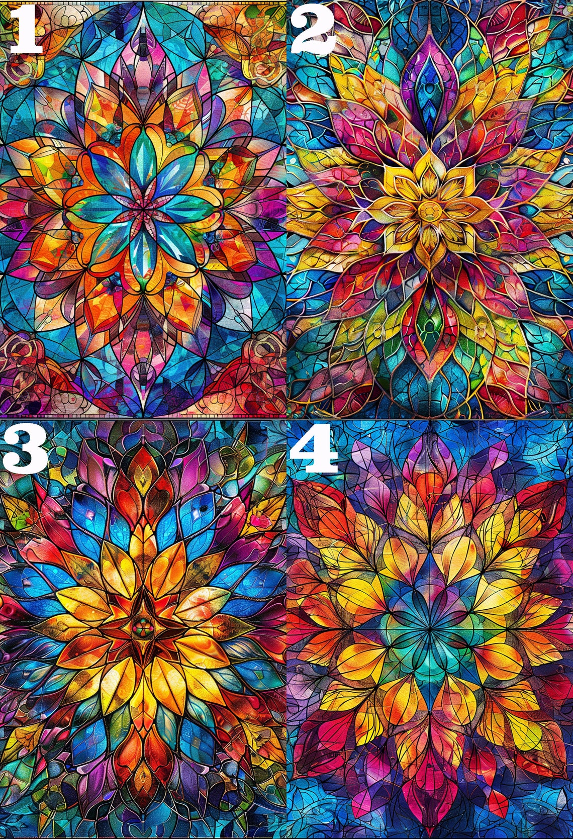 Stained Glass Mandala Flower Jigsaw Puzzle 500 1000 Mandala Puzzles Art For Adult Wooden Picture Puzzle For Birthdaymomfamily Gift Decor - Image 4