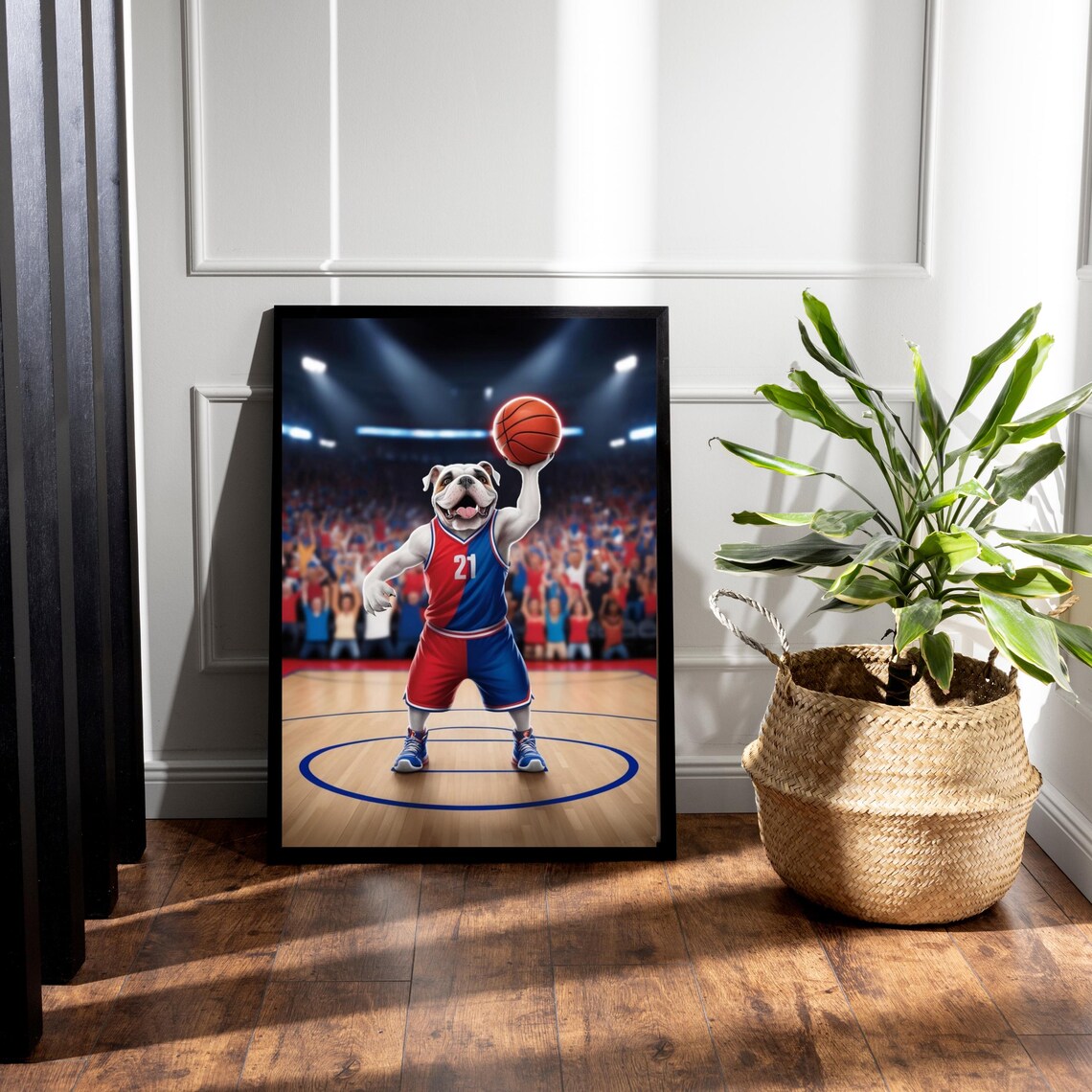 Basketball Playoff Bulldog Poster Print, Sports Season - Image 5