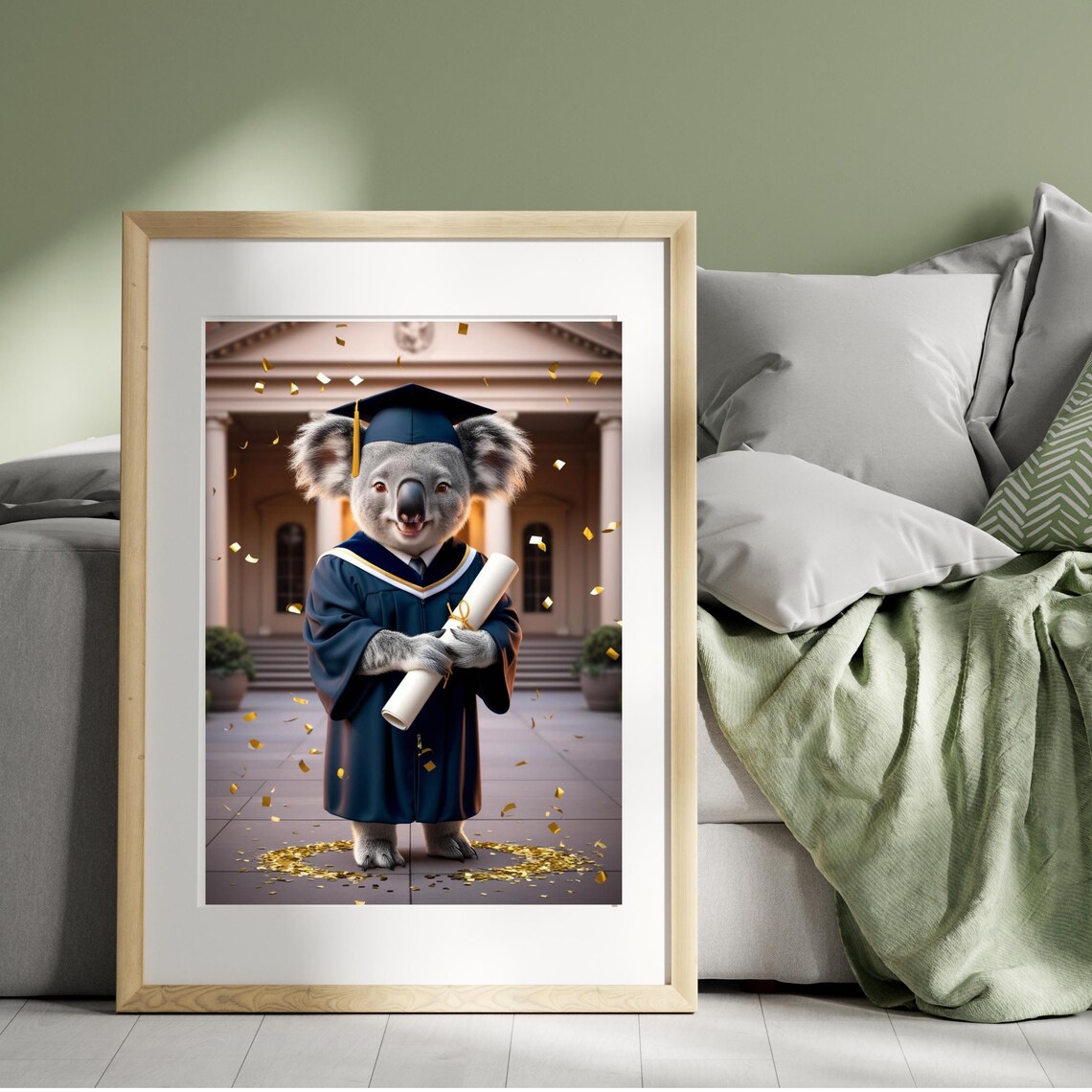 Class Of 2025 Koala Graduation Gift, Funny Art Print - Image 5
