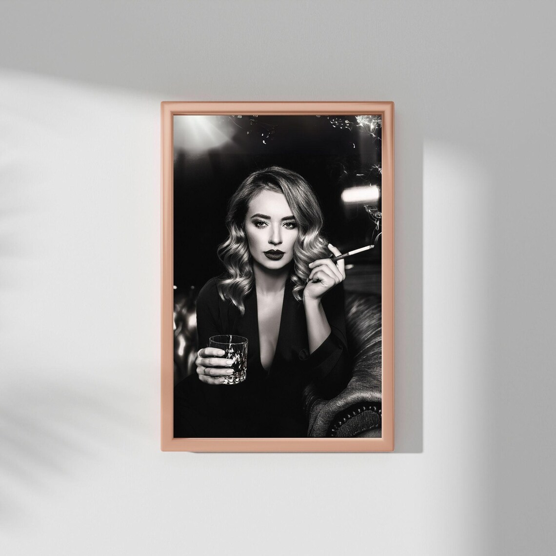 Girl On Toilet, Funny Bathroom Retro Wall Decor - Image 3