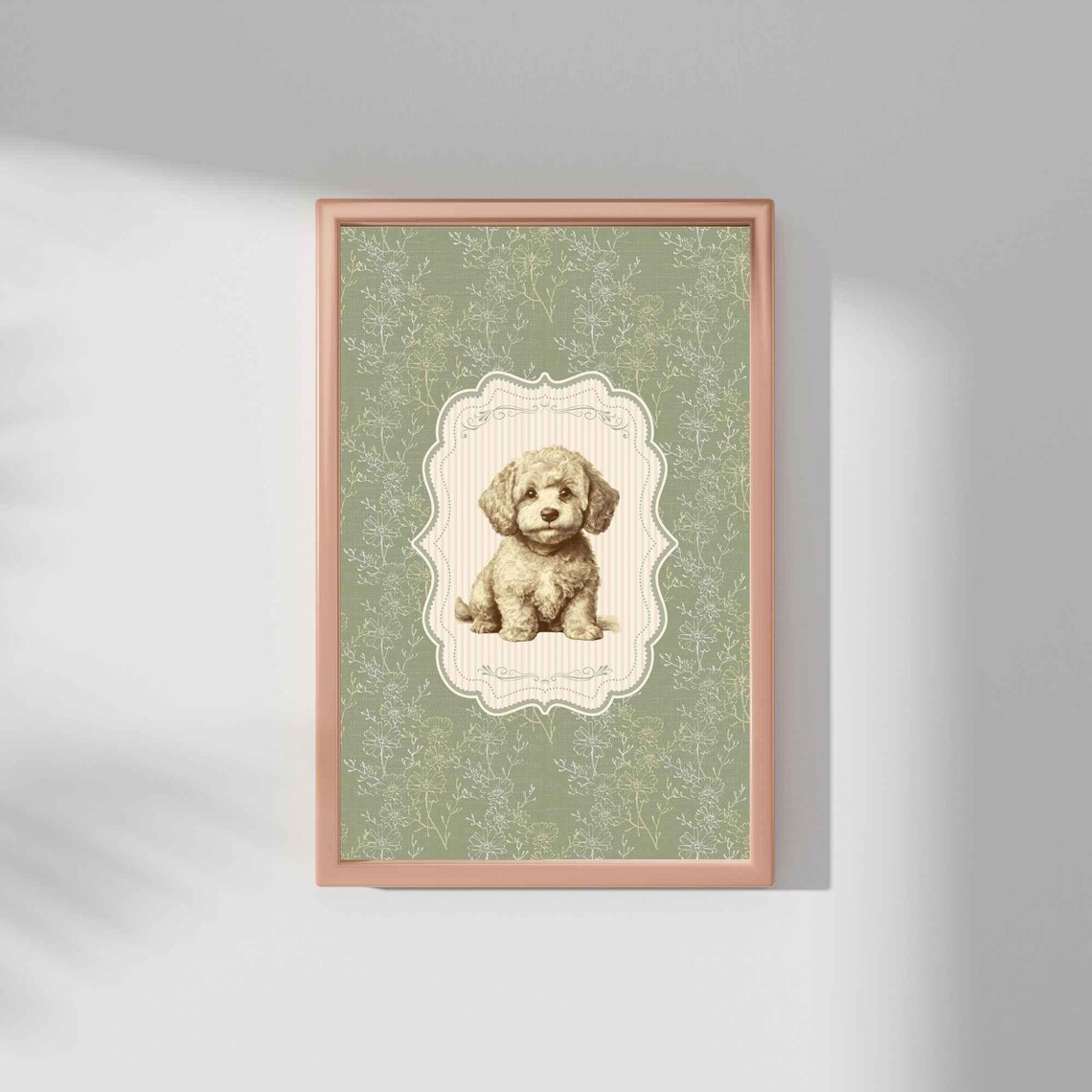 Cockapoo Vintage Style Dog Print, Nursery Decor - Image 5