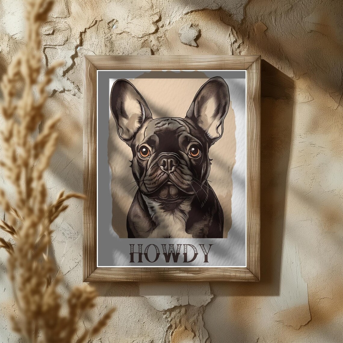 Vintage Portrait Pop Art French Bulldog Poster - Image 5