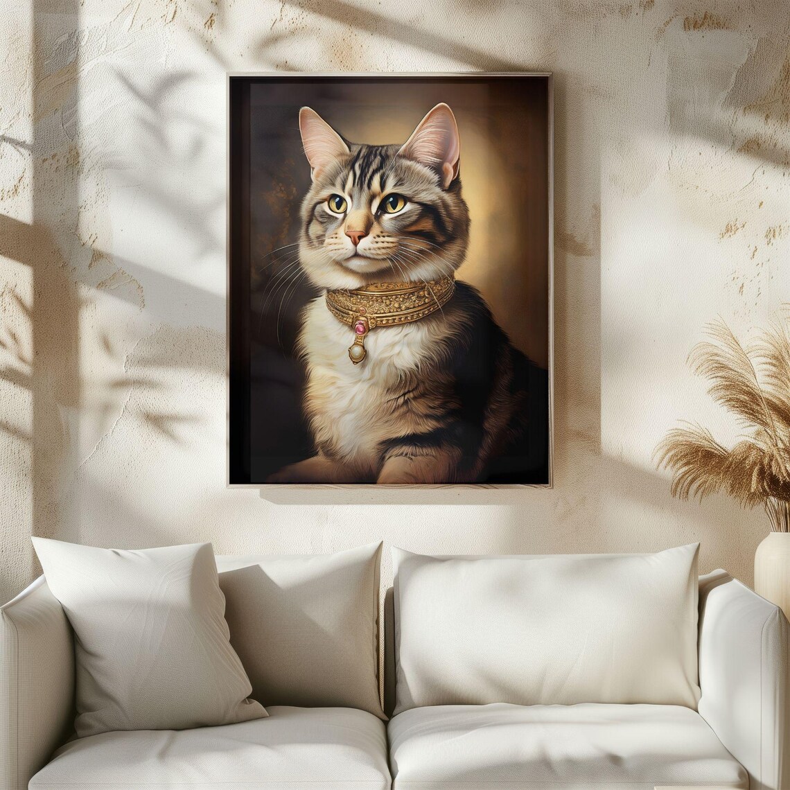 Vintage Portrait Cat, Nursery Animal Decor - Image 5
