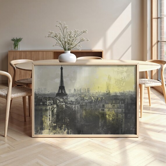 Paris Cityscape Framed Poster Luxurious Design Ready To Hang Art