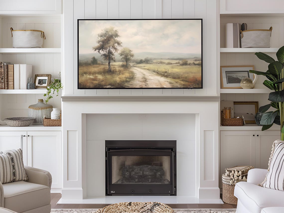 Frame Tv Art Fall Landscape Dark Moody Fall Tv Art Rustic Fall Decor Vintage Autumn Field Autumn Fall Thanksgiving 169 Ratio Tv6 - Image 3