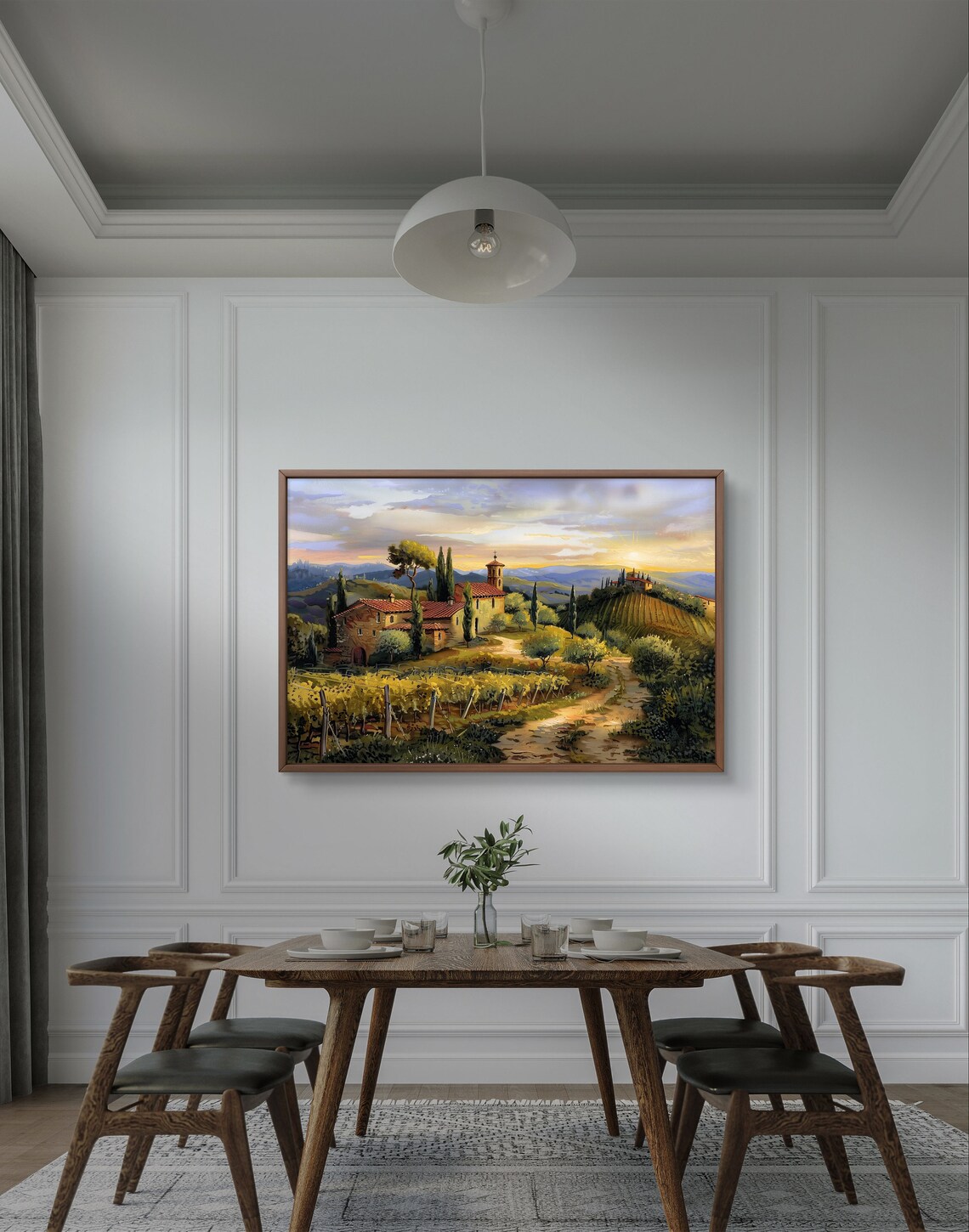 Tuscany Landscape, Italy Travel Poster Art Print - Image 2