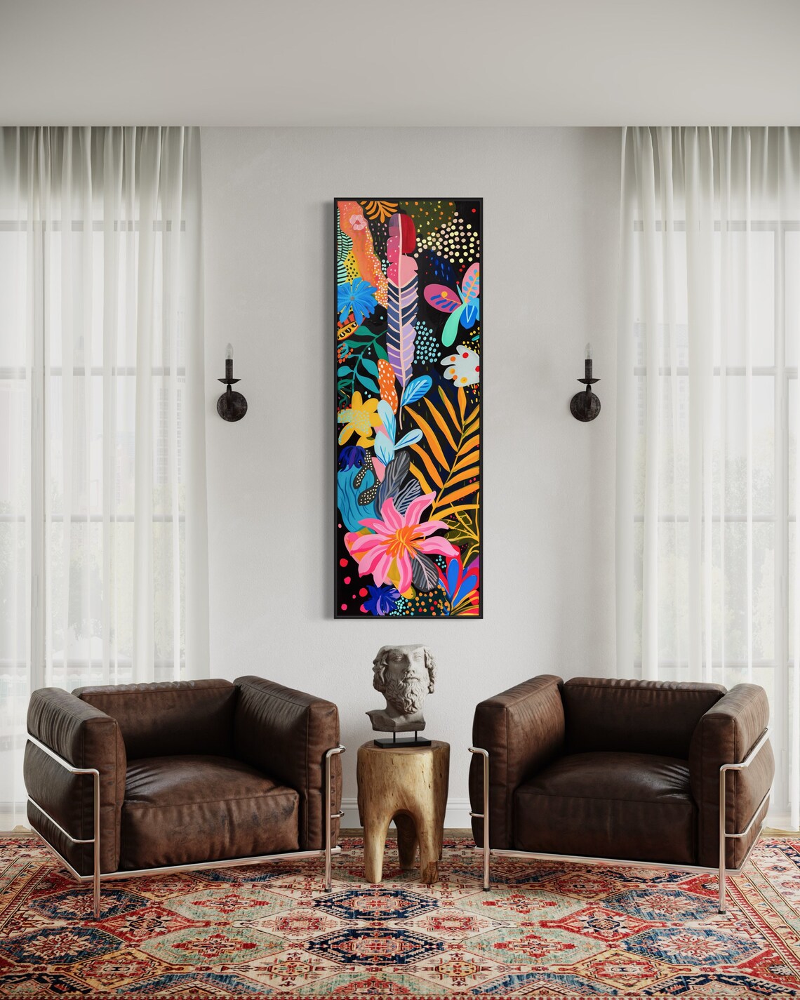 Blooming Tropics Art Print, Vivid Tropical Garden - Image 5