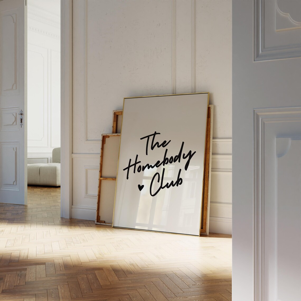 The Homebody Club Art Print, Neutral Wall Decor - Image 4