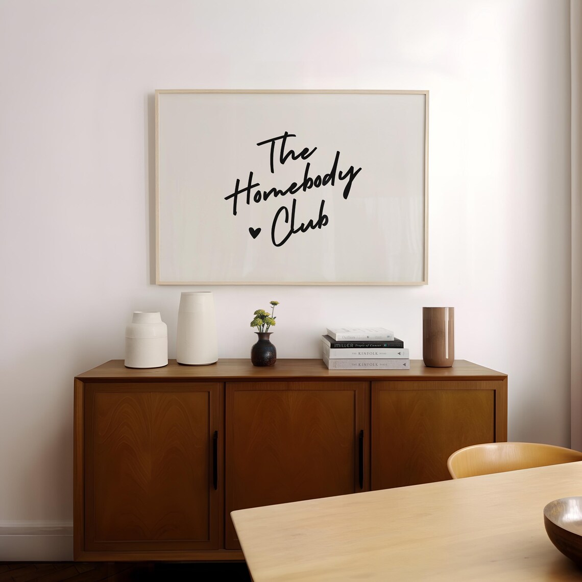 The Homebody Club Landscape, Neutral Wall Art Print - Image 2