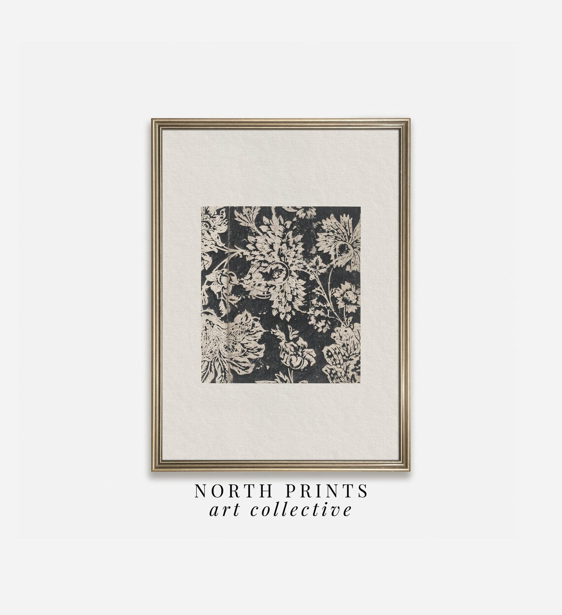 French County Botanical Pattern Art Print, Farmhouse Decor - Image 2