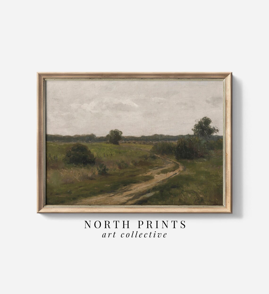 Country Farmhouse Vintage Landscape Art Print