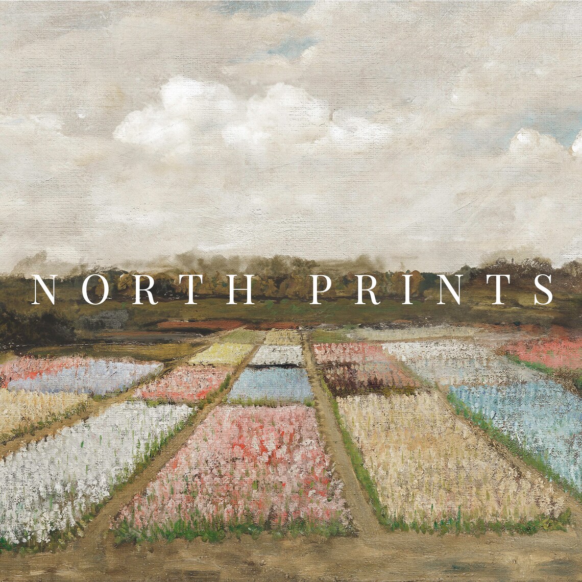 Amsterdam Summer Flower Field Painting Art Print - Image 2