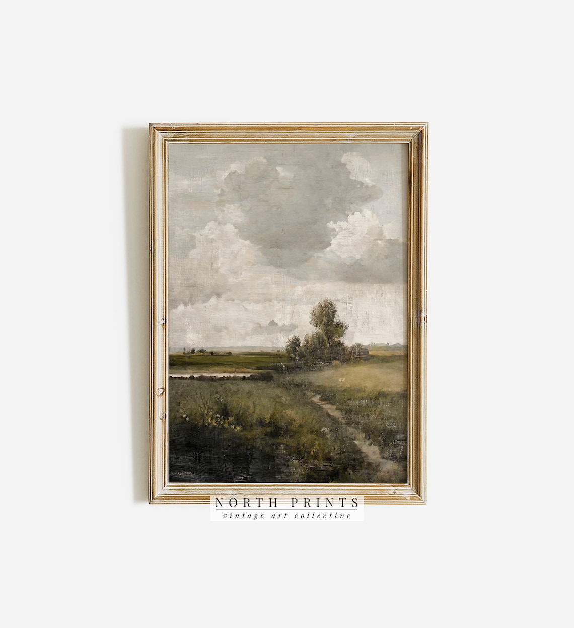 Rustic Country Vertical Landscape, Vintage North Art Print - Image 2