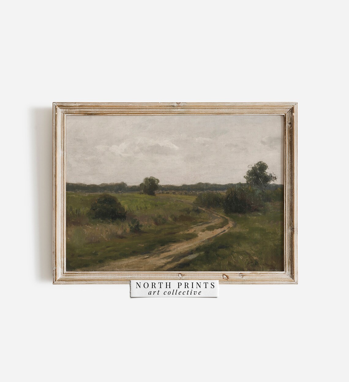 Country Farmhouse Vintage Landscape Art Print - Image 3