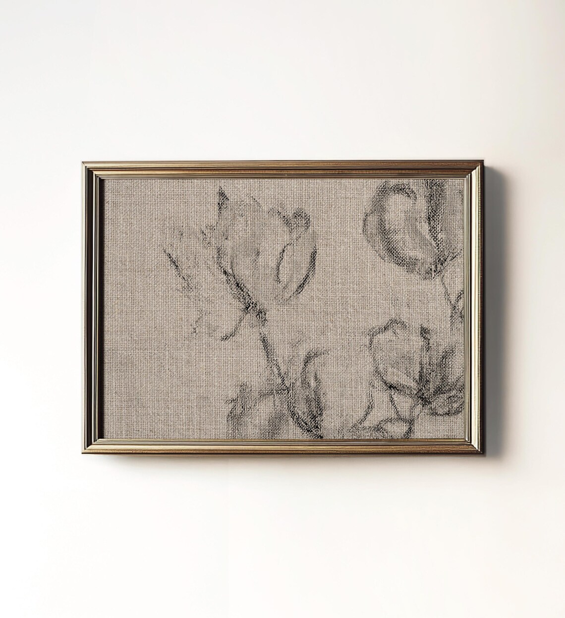 Neutral Rustic Tapestry Art Print, Classic Farmhouse