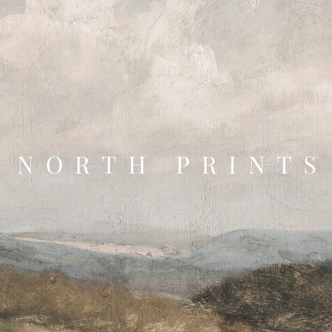 Vintage Muted Summer Landscape, Rustic Neutral Art Print - Image 2