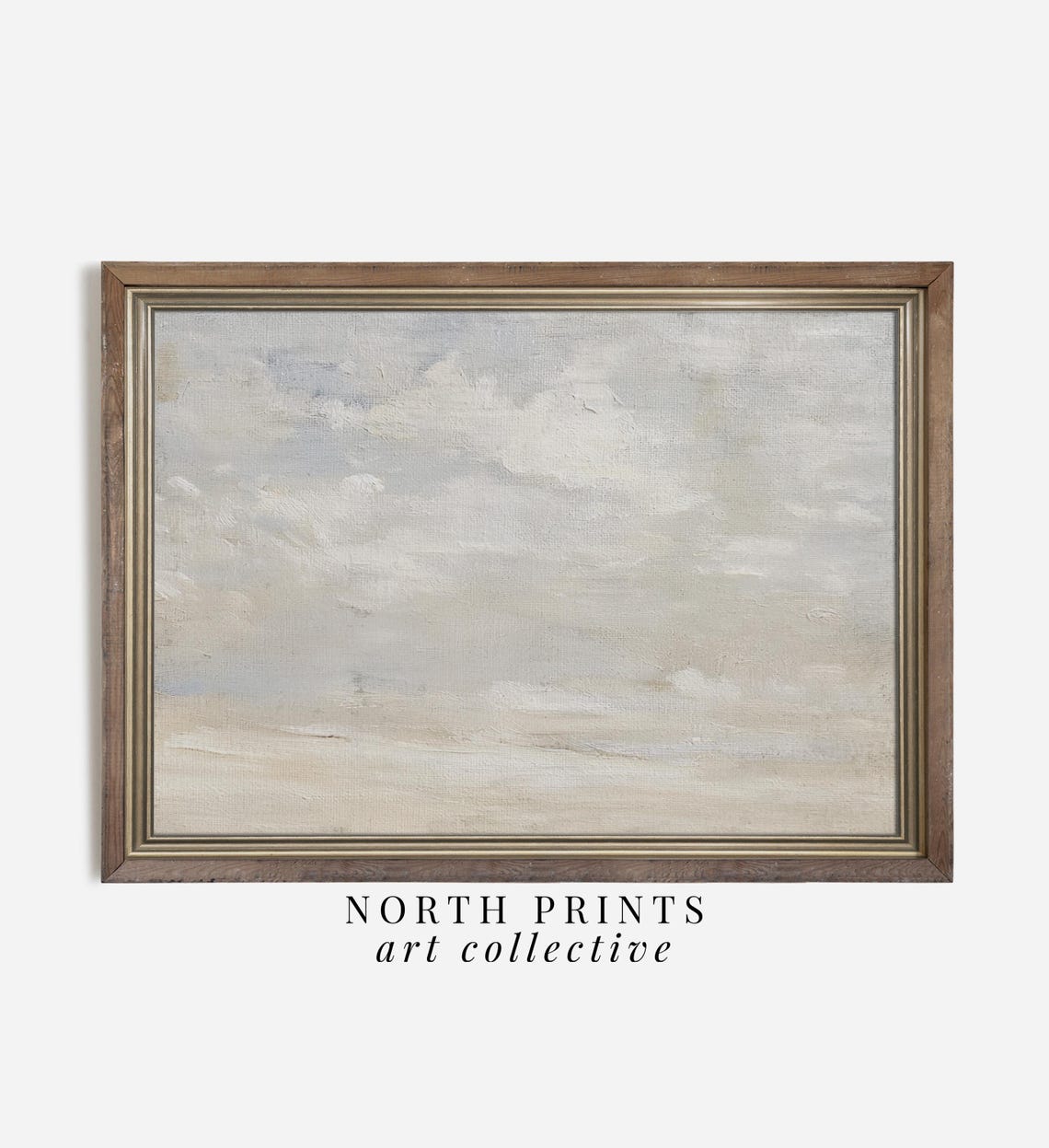Minimalist Cloudy Landscape Abstract Neutral Calm Gray Haze Poster - Image 3