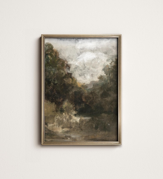 Rustic Cottage Country Landscape Art Print