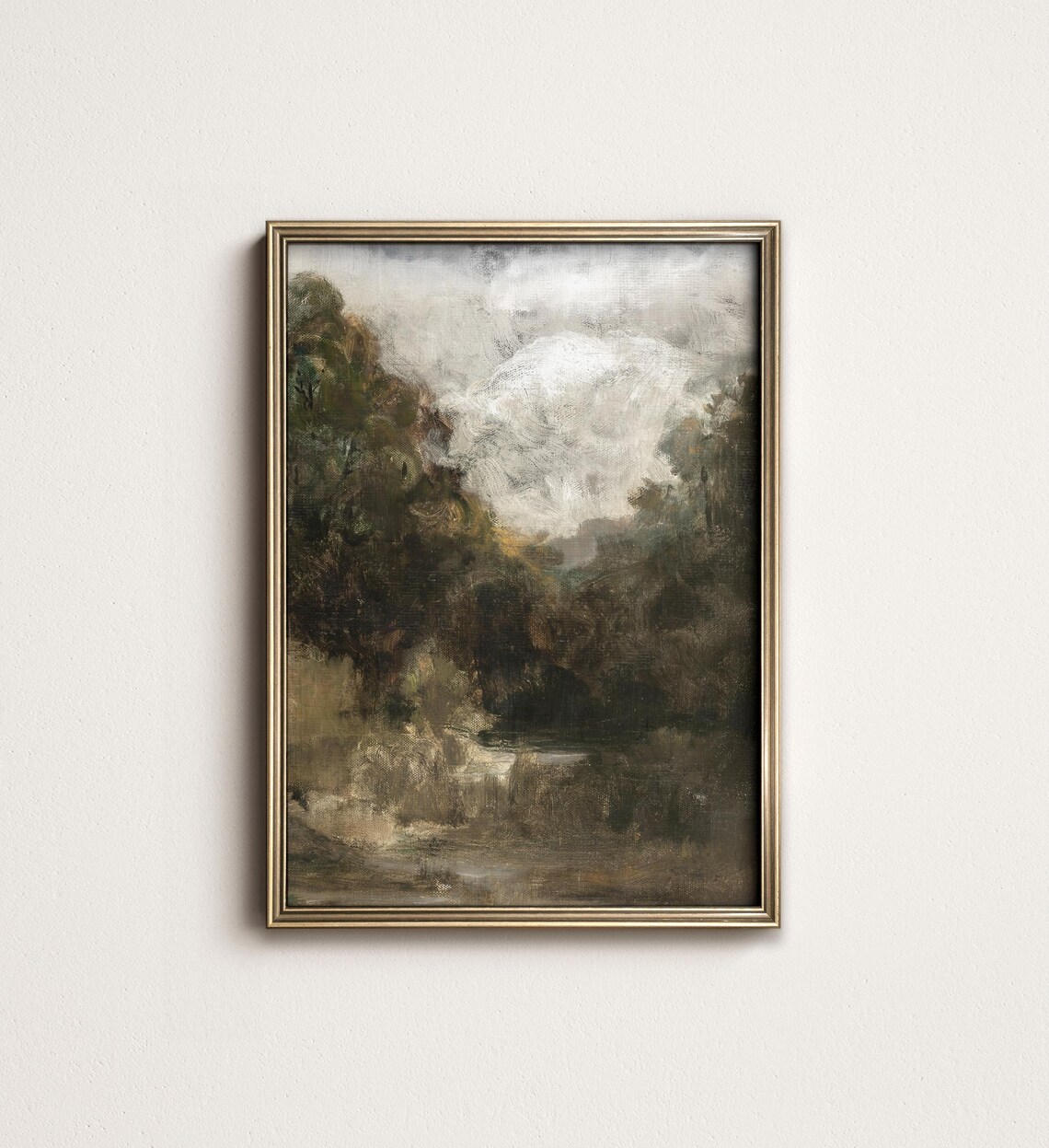 Rustic Cottage Country Landscape Art Print
