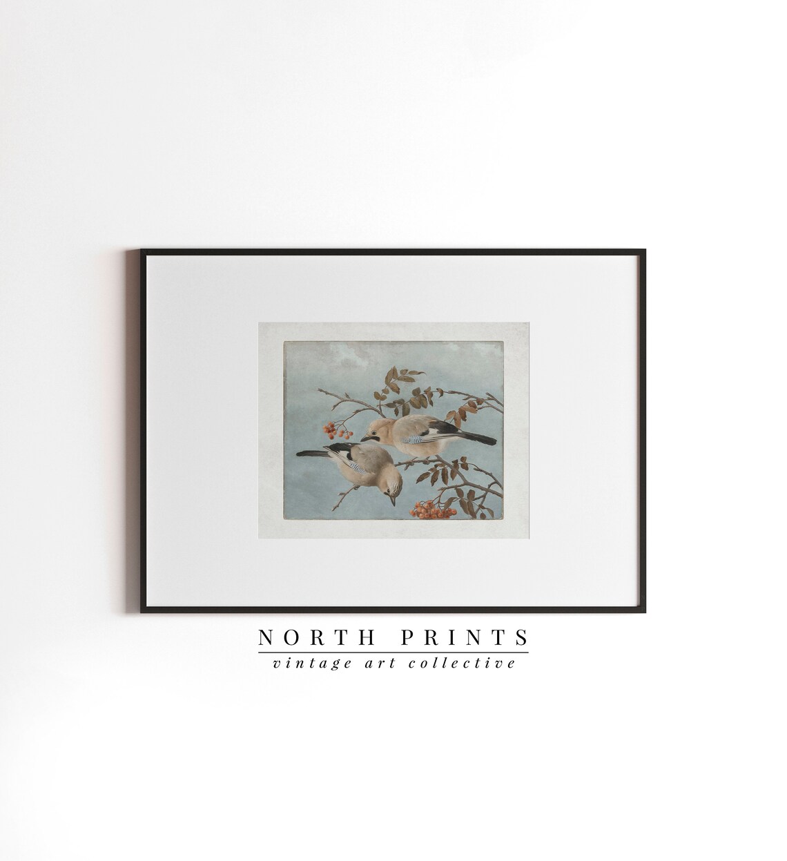 Antique Bird Art Print, Vintage Farmhouse Decor - Image 2