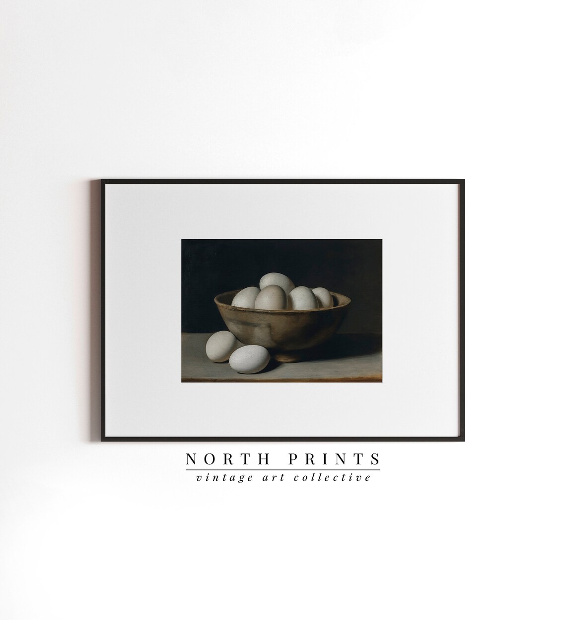 Farmhouse Kitchen Eggs in a Wooden Bowl Art Print - Image 2