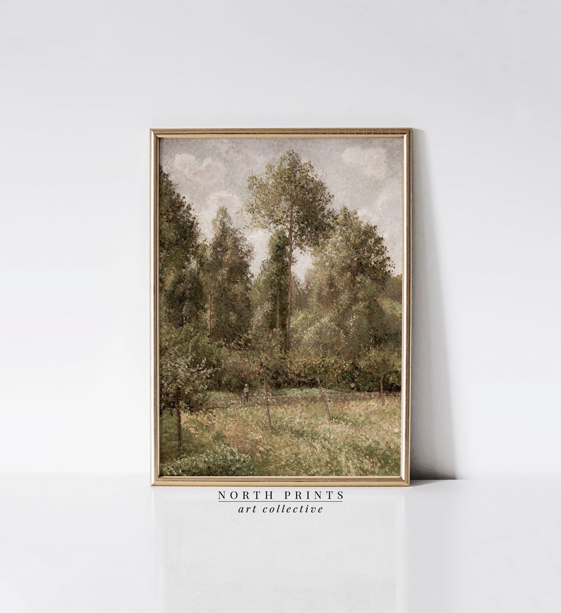Vintage French Countryside Landscape Art Print