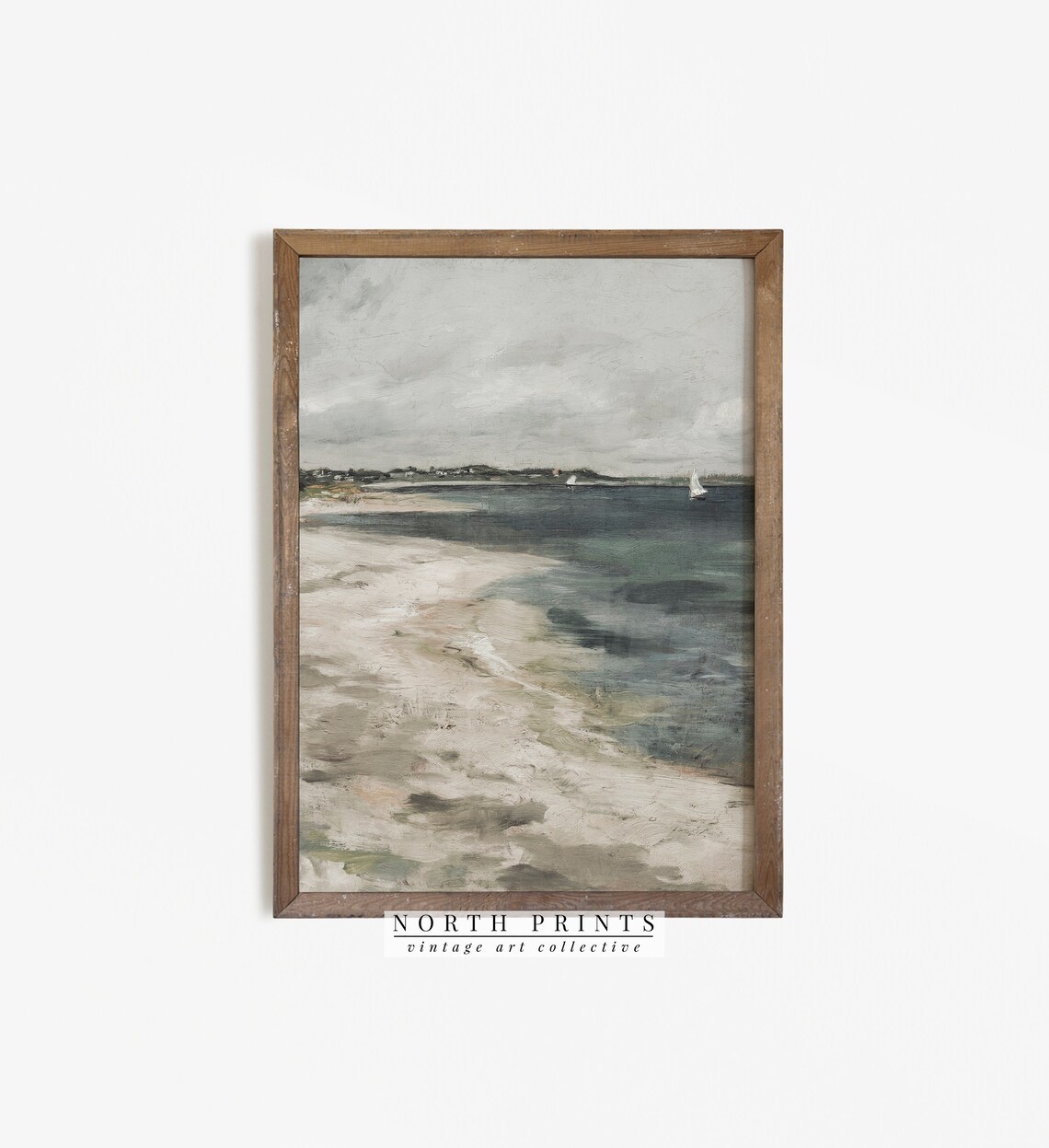 Lake House Decor Vintage Seaside Art Print - Image 4