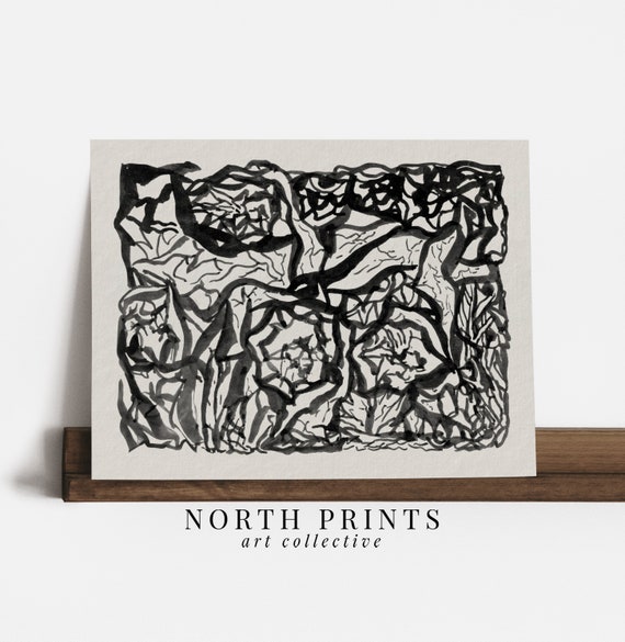 Modern Abstract Art Neutral Contemporary Wall Art Art North Prints 7 172