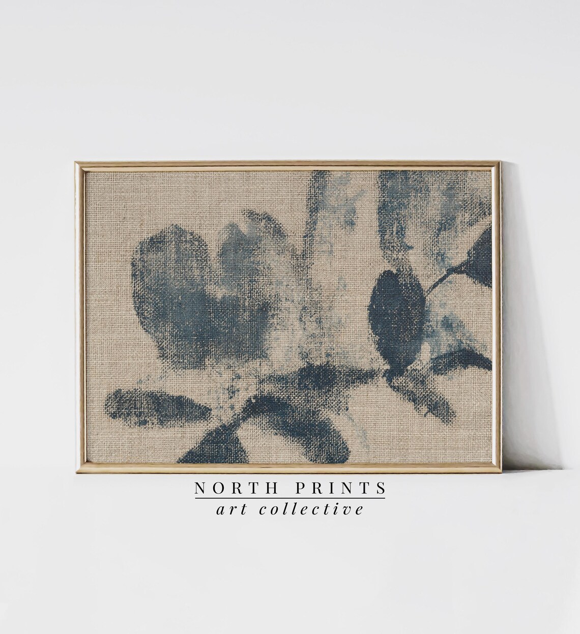 Neutral Botanical Tapestry Wall Art, Abstract Textile Print - Image 3