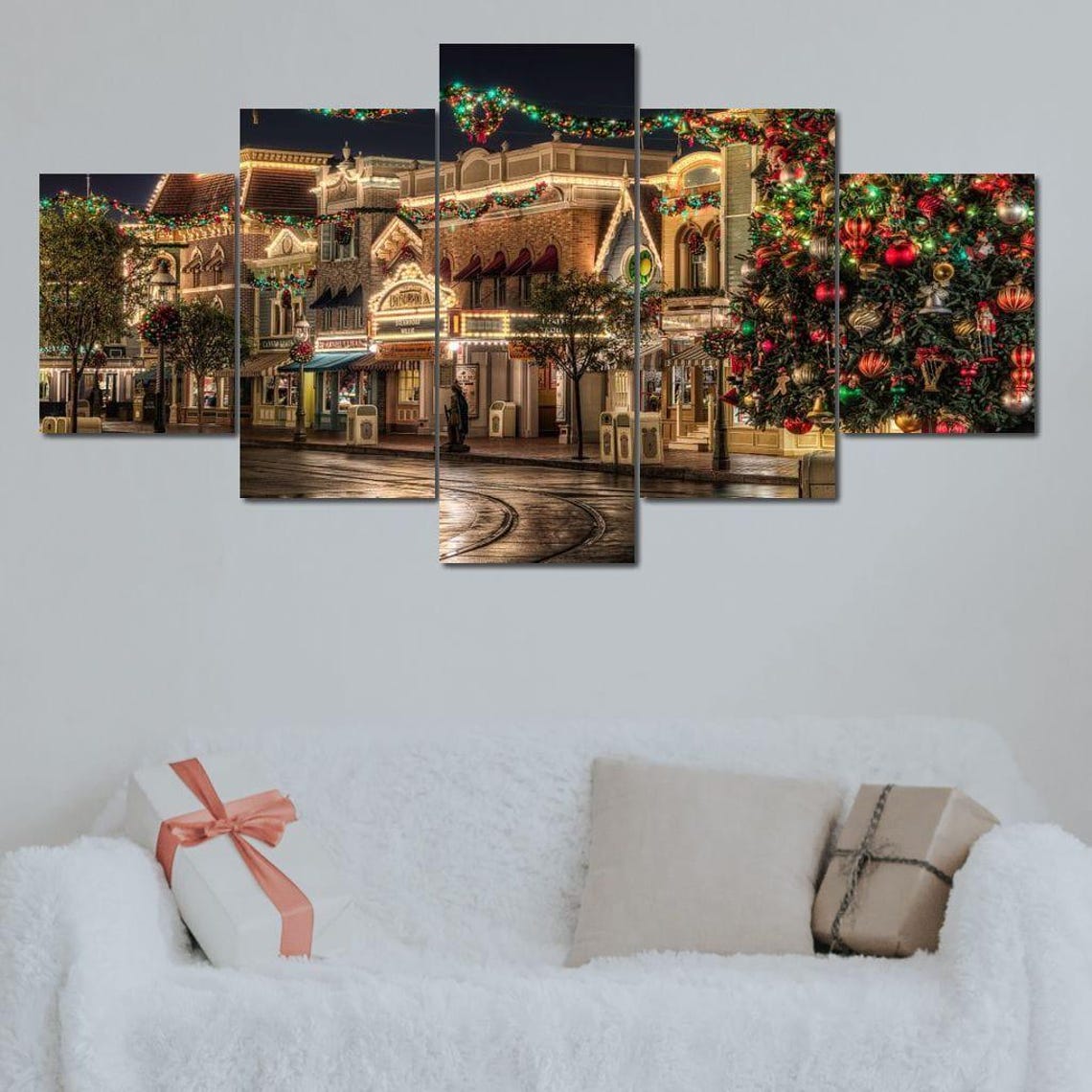 Christmas Market, Holiday Scene Poster - Image 3