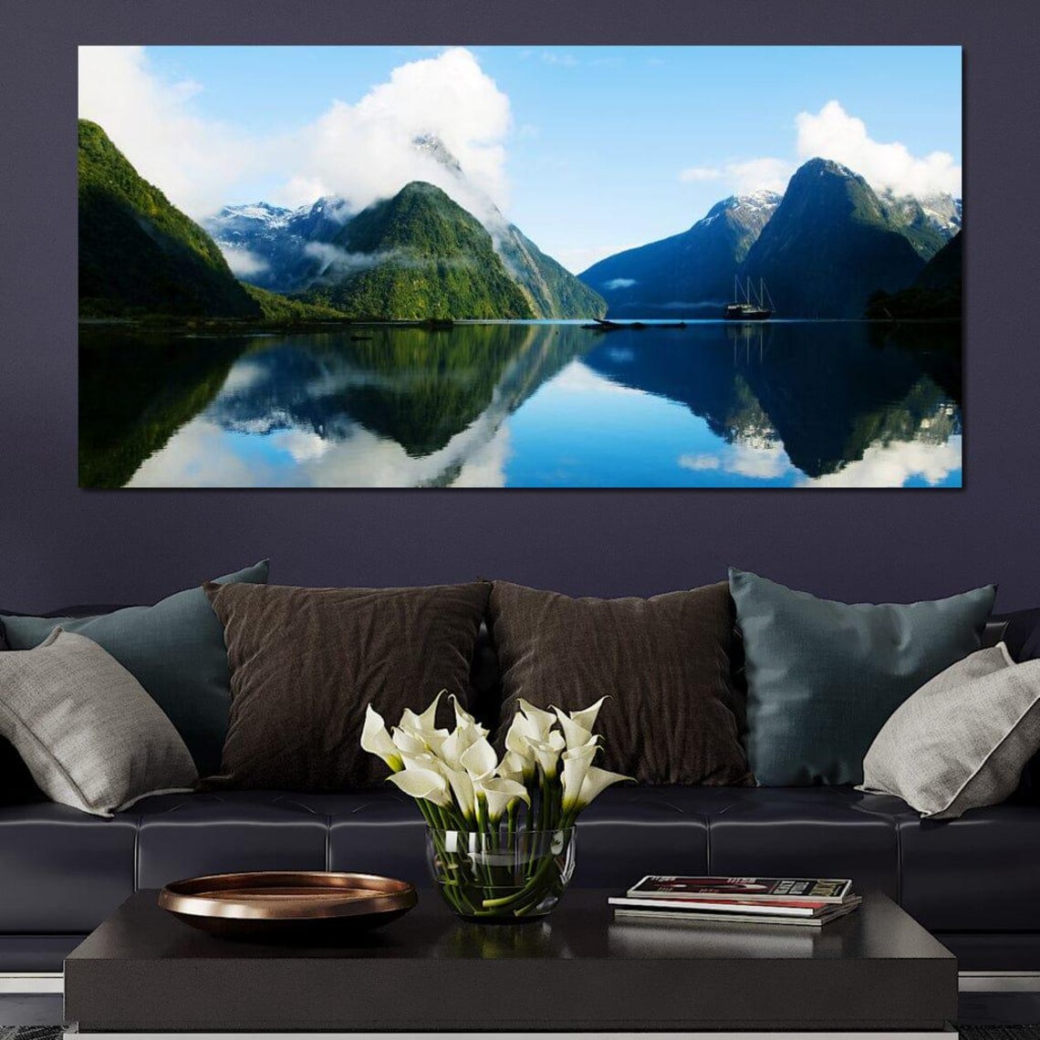 Milford Sound Scenic Landscape Art Print - Image 3