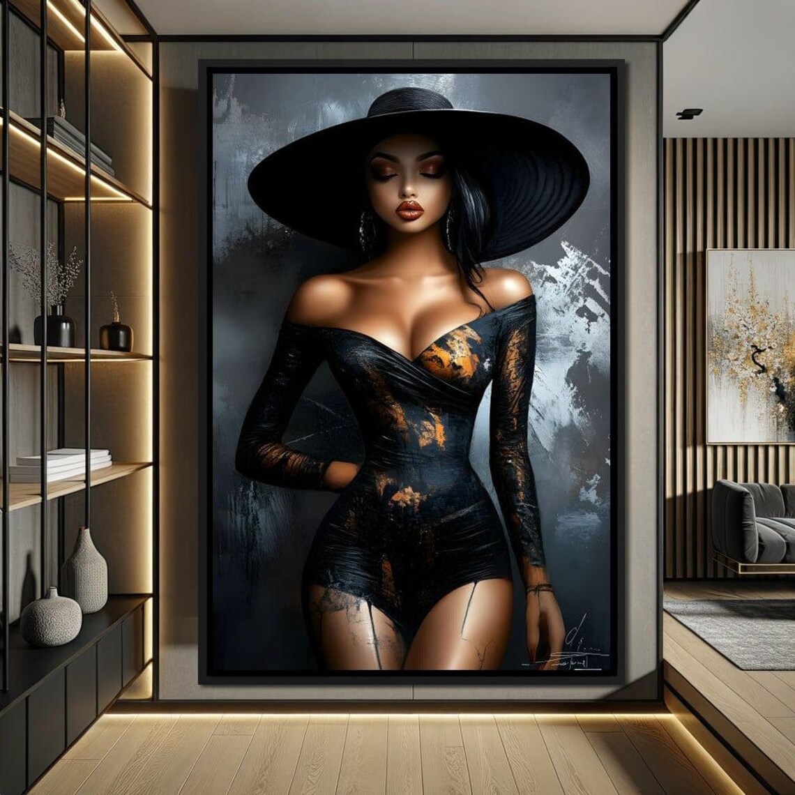 Glamorous Shadows Enigma, Modern Home Decor - Image 4