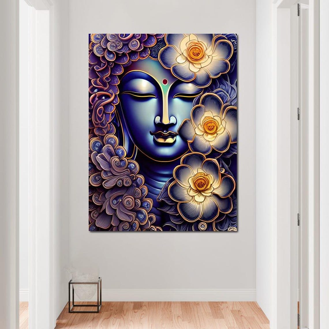 Buddha Flowers Wall Art Print - Image 4