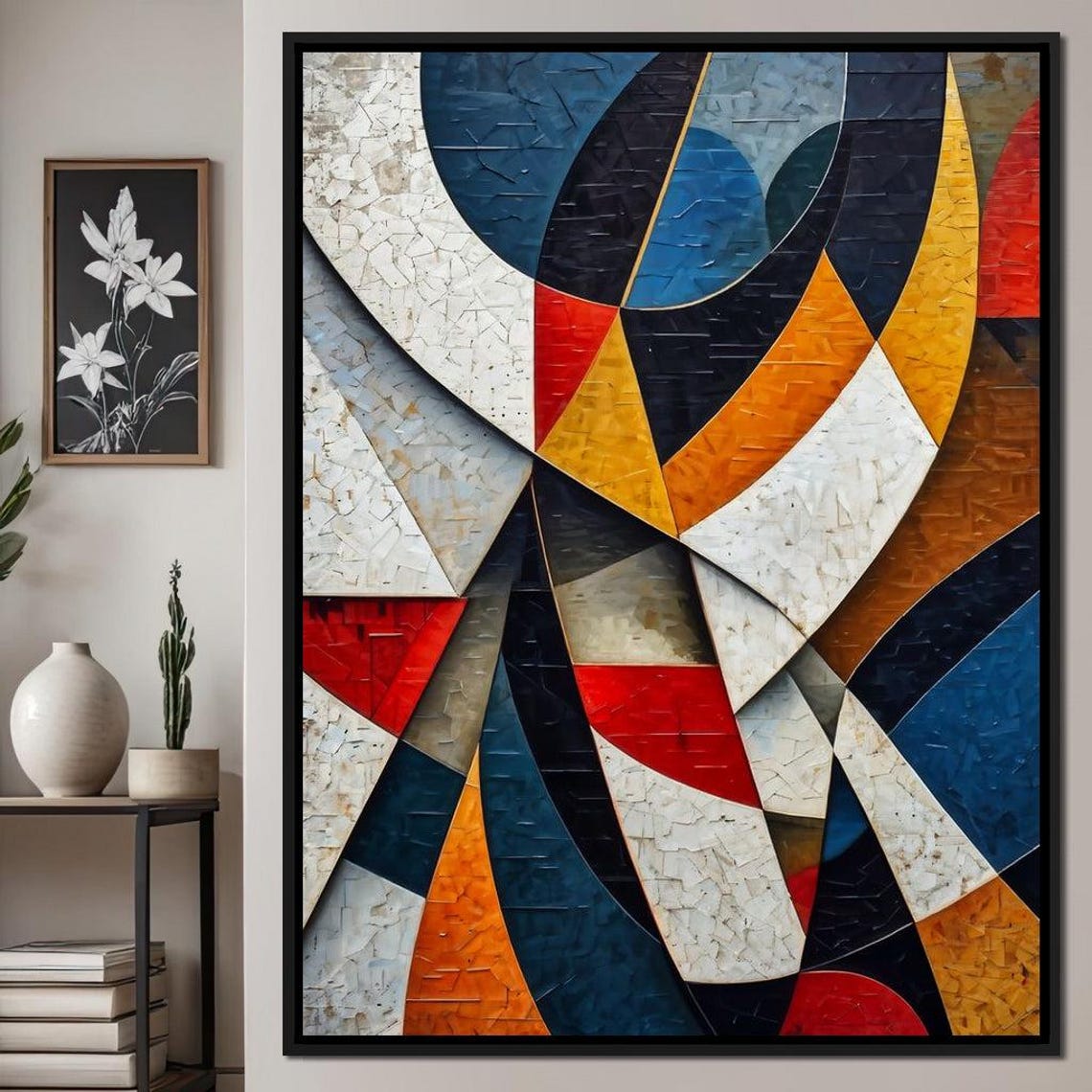Colorful Modern Abstract Art Print