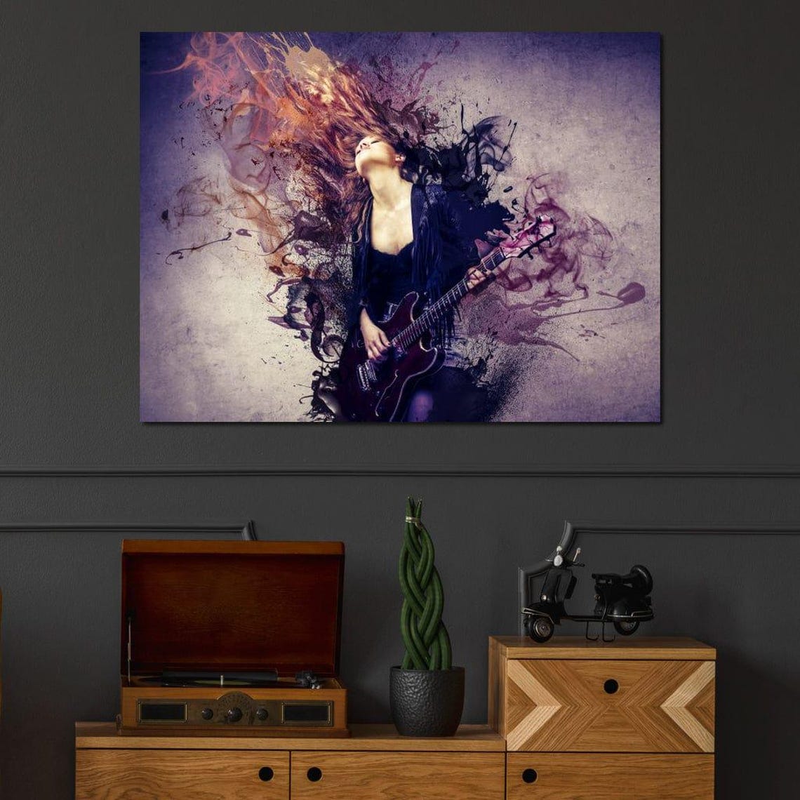 Guitar Splash - Music Art Print - Image 3