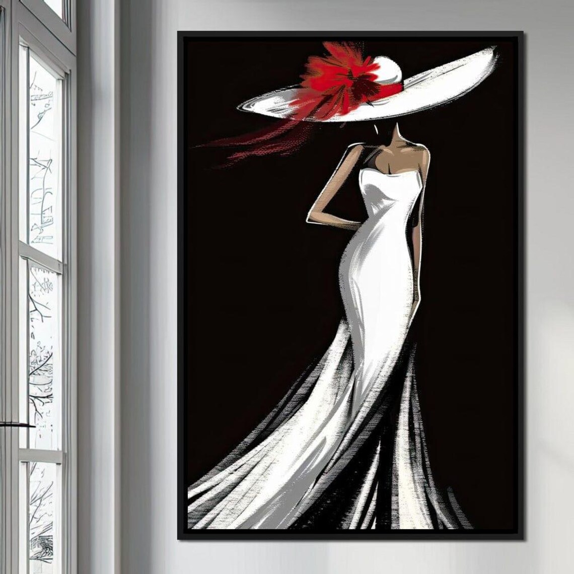 The White Dress Elegant Nocturne Silhouette - Image 2