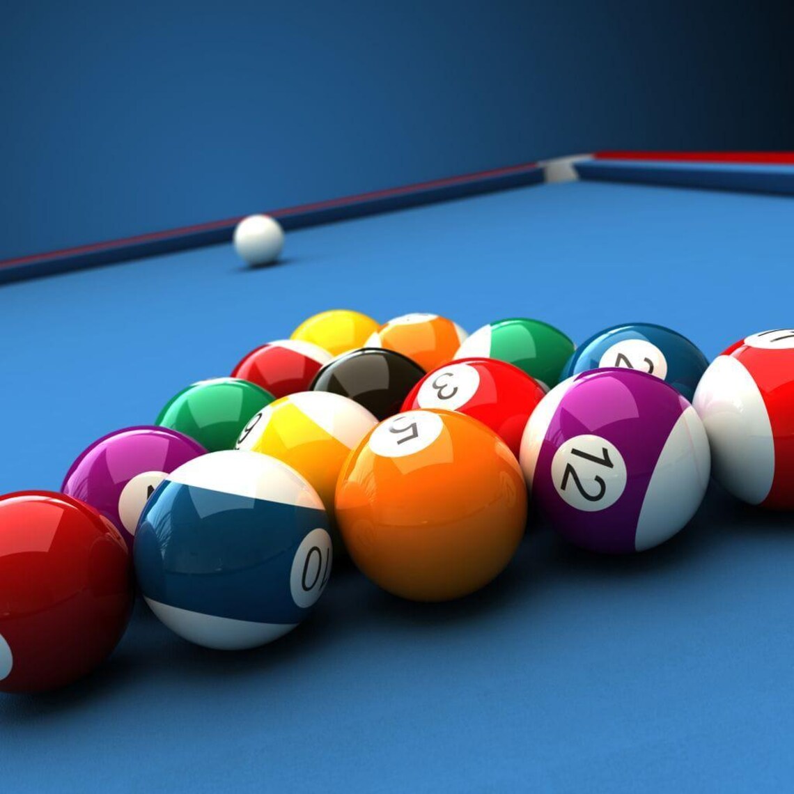 Billiard Table Set, Home Decor Art Print - Image 2