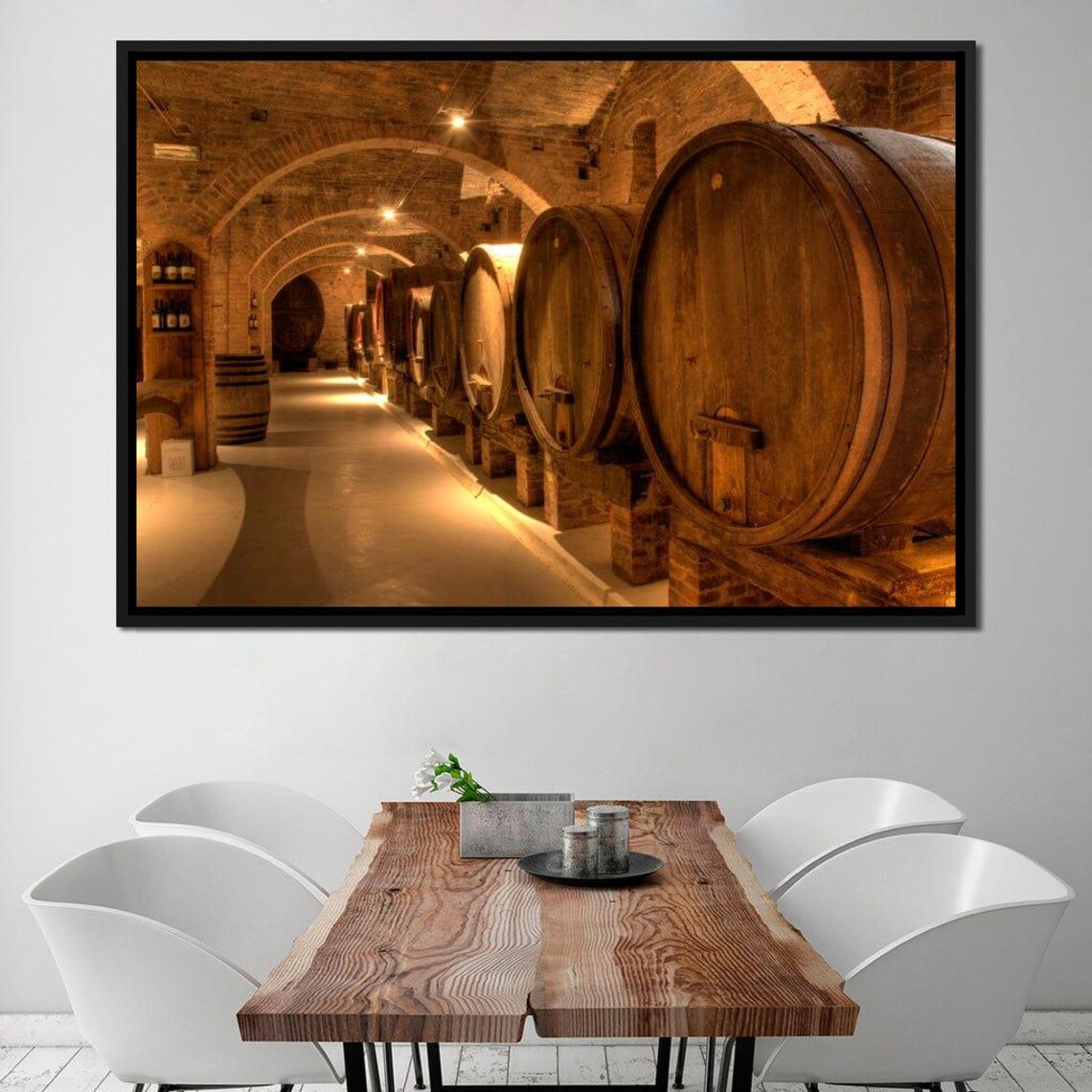 Wine Cellar In The Abbey - Vintage Art Print - Image 2