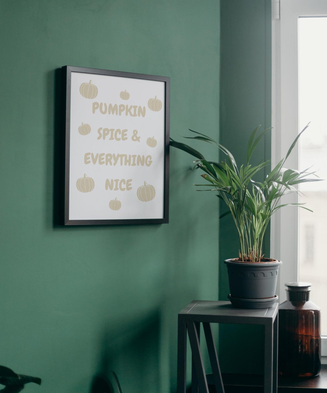 Pumpkin Spice Everything Nice Wall Print Home Decor Cute Art Housewarming Gifts Halloween Poster - Image 4