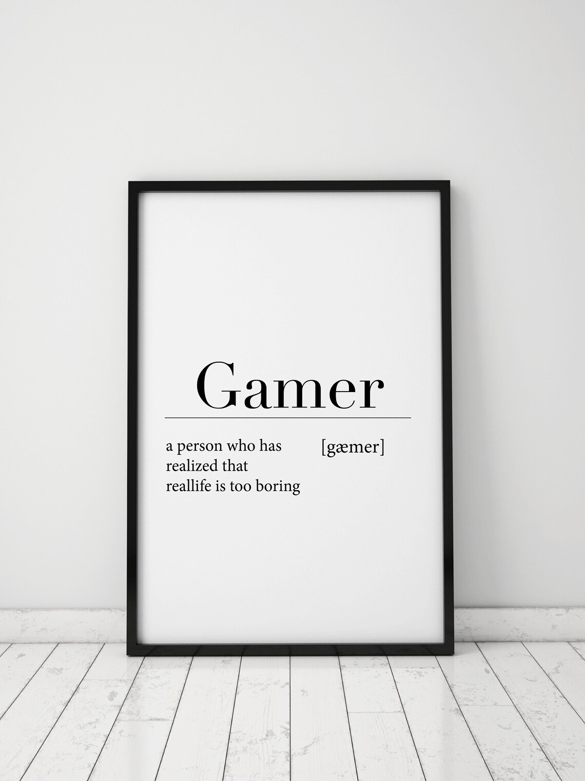 Gamer Definition Definition Poster Funny Gamers Posters Definition Print - Image 2