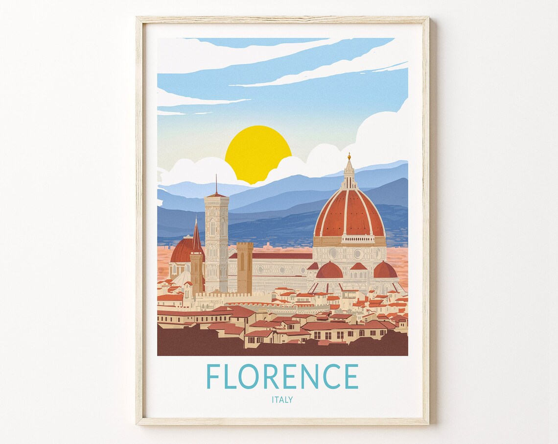Florence Italy Travel Print, Travel Poster