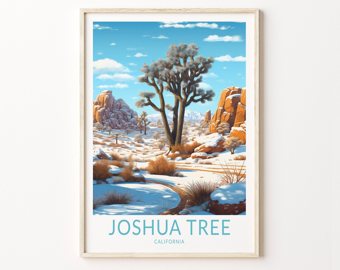 Joshua Tree California Travel Print Poster