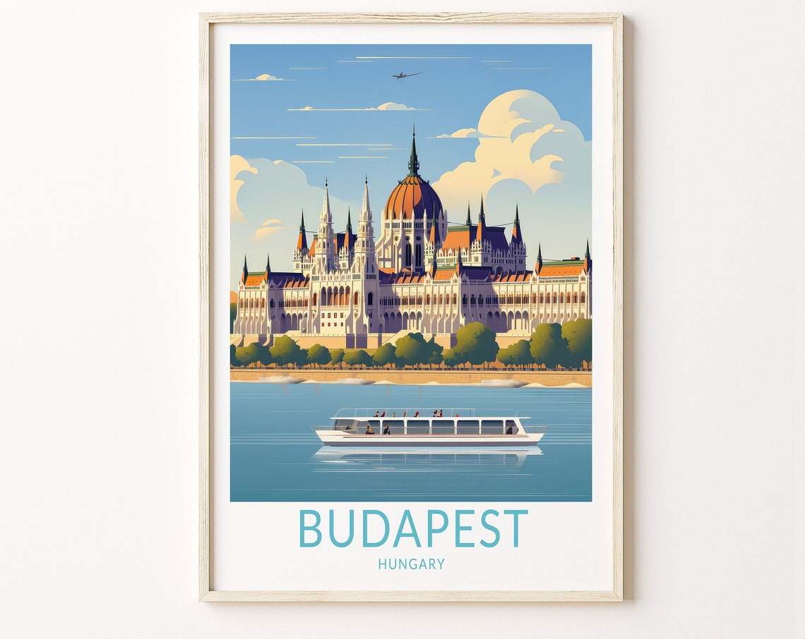 Budapest Hungary Travel Print Budapest Travel Art Wall Decor Wall Art City Travel Poster Gifts Hungary Poster Hungary Travel Print