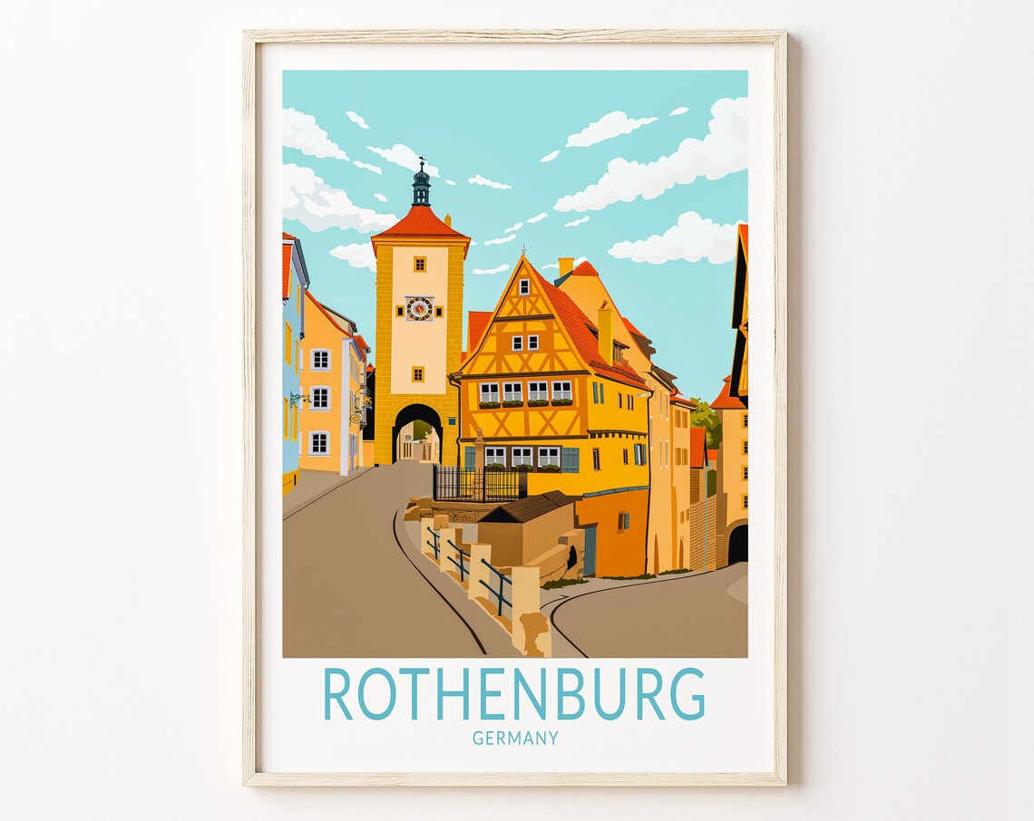 Rothenburg Ob Der Tauber Germany Travel Poster