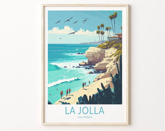 La Jolla Coast Wall Art Print