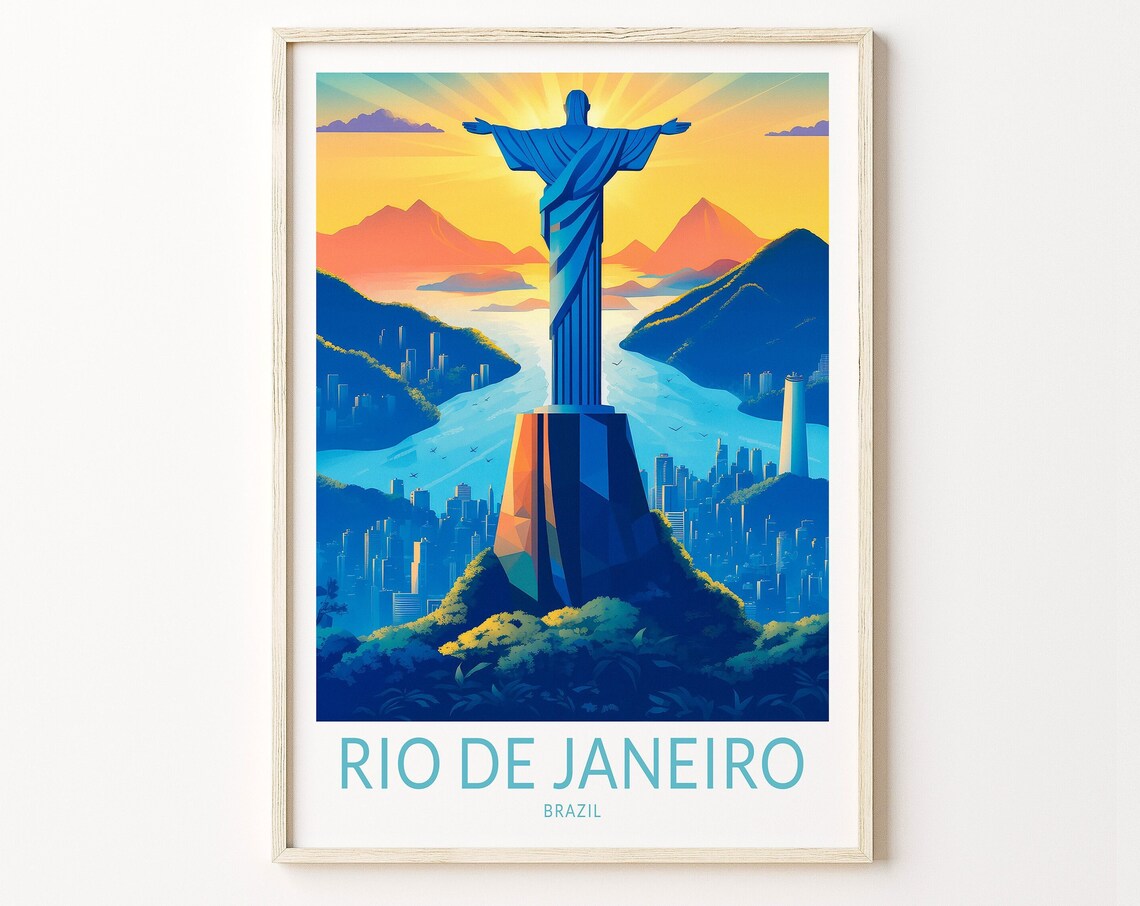 Rio De Janeiro Travel Poster, Brazil City View
