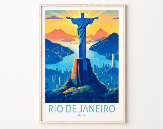 Rio De Janeiro Travel Poster, Brazil City View