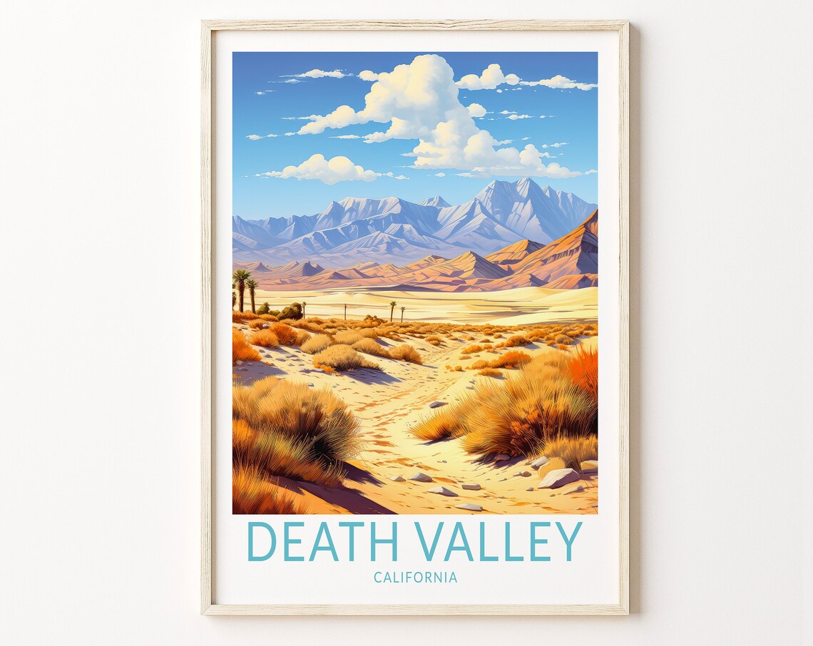 Death Valley National Park Travel Poster Art Print