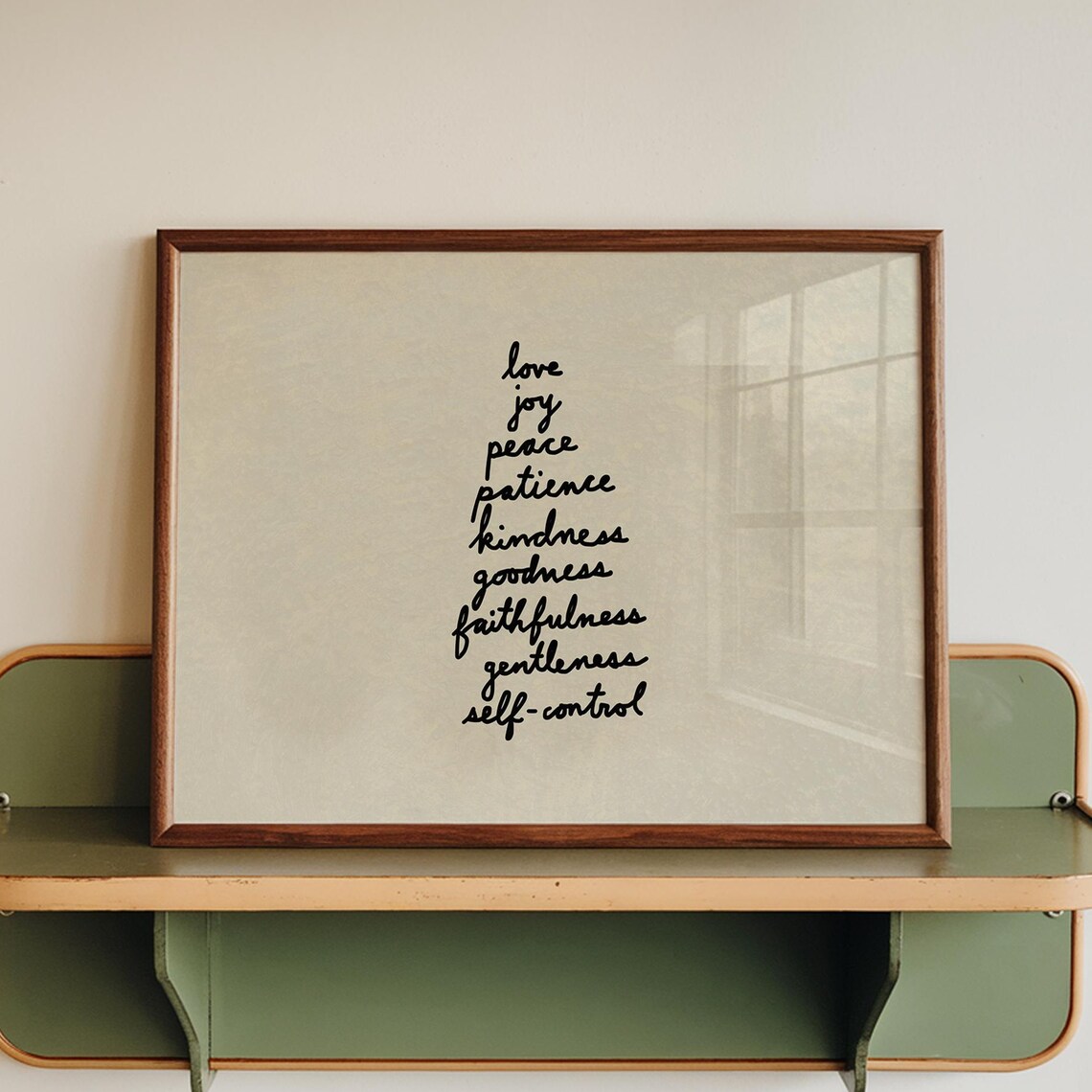 Fruit Of The Spirit Handdrawn Typography Poster